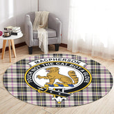 MacPherson Dress Ancient Tartan Crest Round Rug